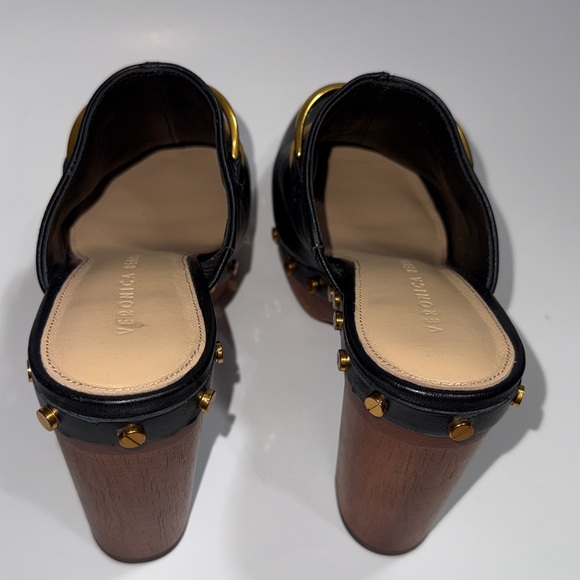 Veronica Beard Giles Leather Clogs platform horse bit size 6.5 NWOB - Picture 6 of 9